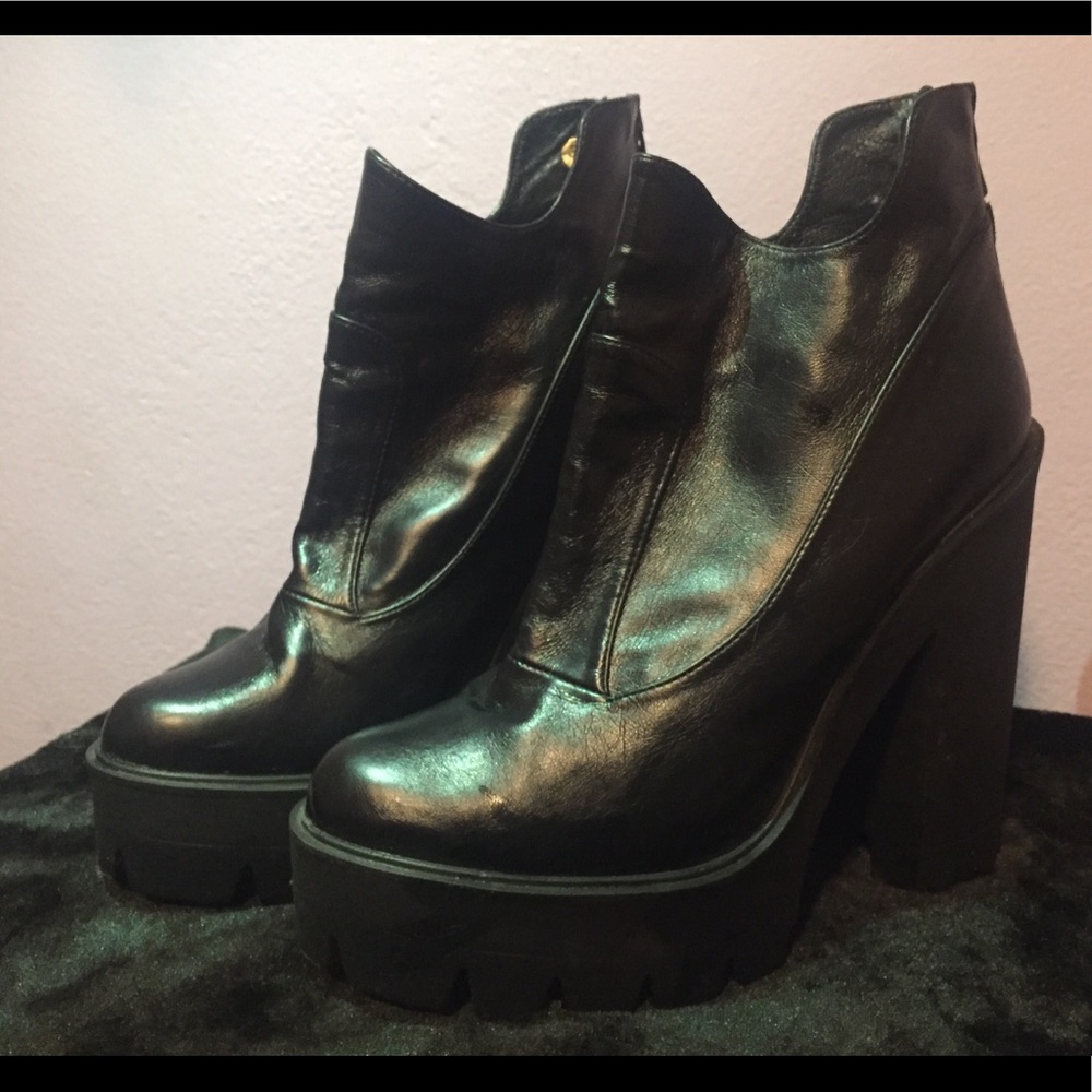 Dolls Kill Stiu Chunky Platform Heel Boots